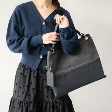 CHRISTIAN VILLA◆コンビネーションレザートートバッグ