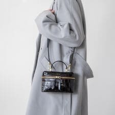 CHRISTIAN VILLA◆ボックスシルエットミニハンドバッグ