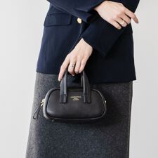 CHRISTIAN VILLA◆シュリンクレザーミニハンドバッグ