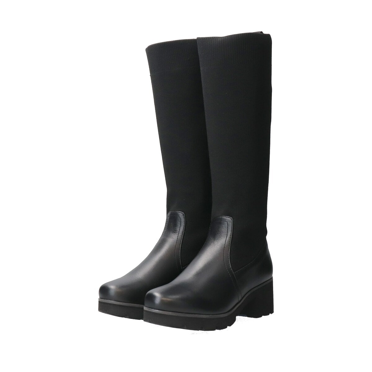 ブソラ（bussola）/bussola ブソラ◆5．5cmヒール◆晴雨兼用アイスグリップロングブーツ bussola ブソラ◇5.5cmヒール◇晴雨兼用アイスグリップロングブーツ