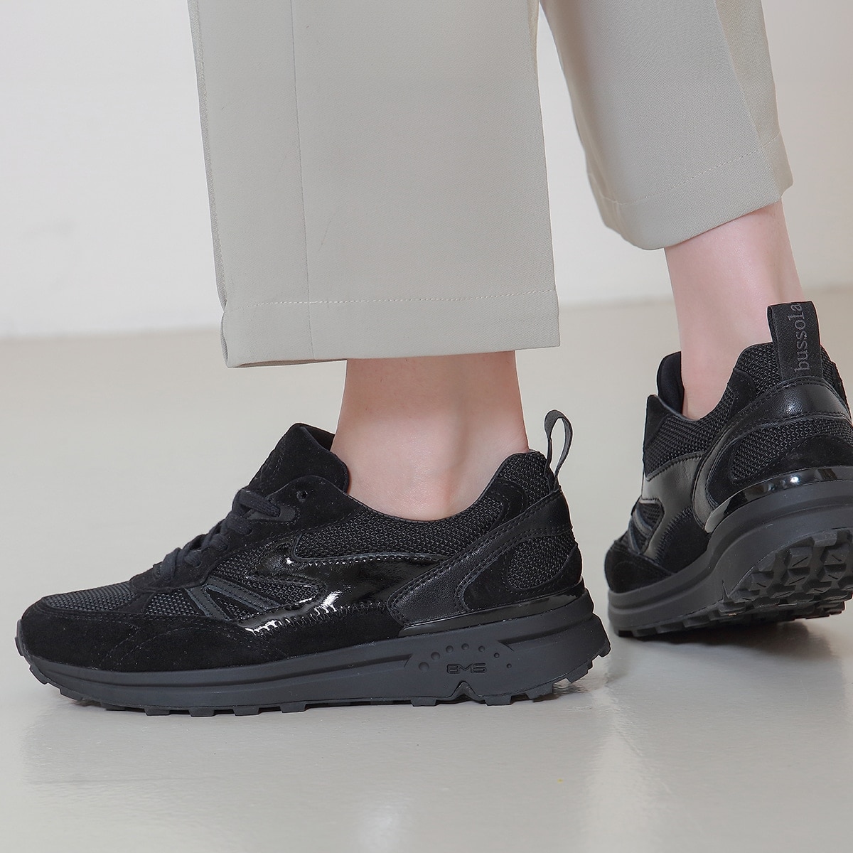 bussola ブソラ◇2.5cmヒール◇撥水レースアップスニーカー | ブソラ