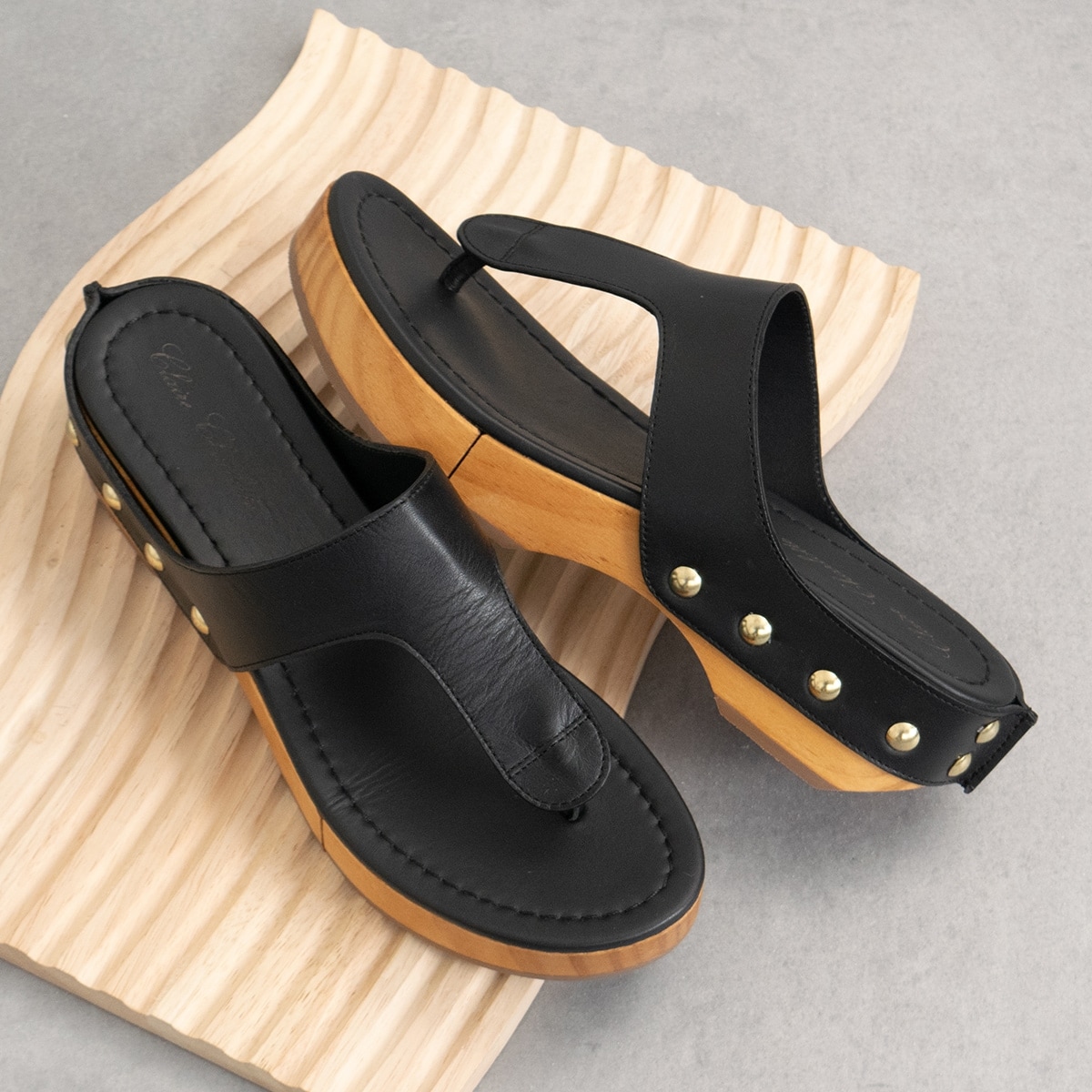 [�}���C]Claire Charlotte��4.2cm�q�[�������U�[�g���O�T�{�T���_��/�N���A �V���[���b�g�iClaire Charlotte�j �u���b�N