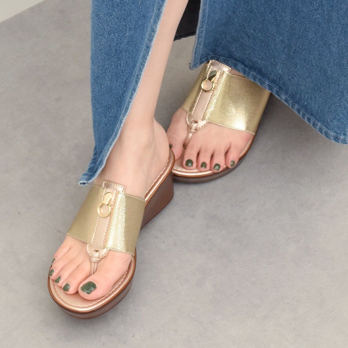 [�}���C]ITALIAN SHOEMAKERS��6cm�q�[�������^�����`�[�t�E�F�b�W�q�[���T���_��/�u���W�b�g�o�[�L���Z���N�g�iBridget Birkin Select�j �S�[���h