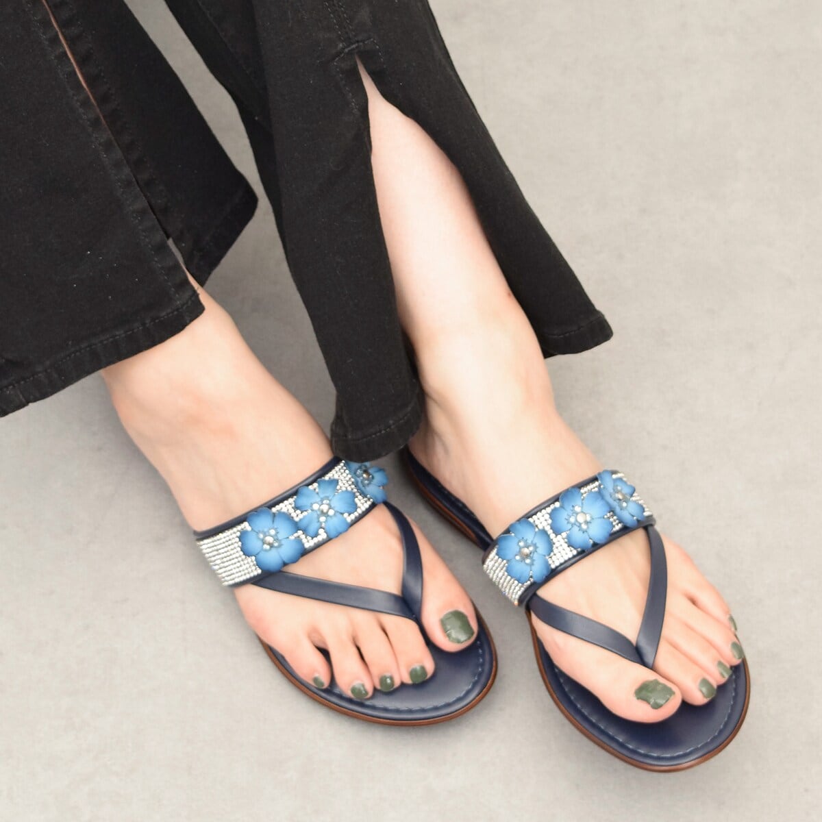 [�}���C]ITALIAN SHOEMAKERS��2cm�q�[�����r�W���[�x���g�t�����[�g���O�T���_��/�u���W�b�g�o�[�L���Z���N�g�iBridget Birkin Select�j �l�C�r�[