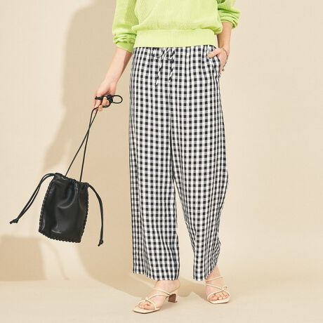 ｂｙ ギンガムチェックイージーパンツ ウォッシャブル ビューティ ユース ユナイテッドアローズ Beauty Youth ファッション通販 マルイウェブチャネル Ca001 131 06 01