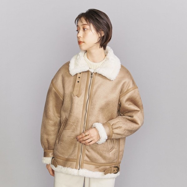 beauty & youth united arrows ムートン ボア b-3-