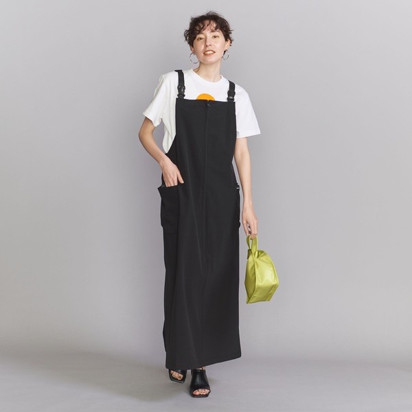【emmi atelier】フロントジップジャンパースカート