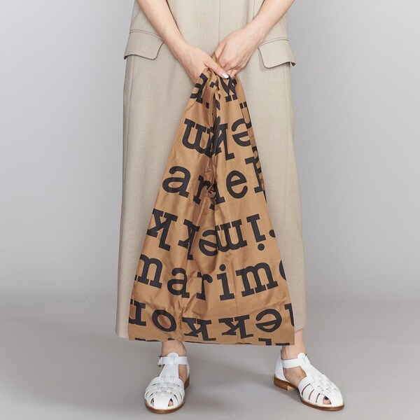 マリメッコ 日本限定スマートバッグ エコバッグ　ブラウン 国内正規販売店】[52229691020] marimekko(マリメッコ)【日本