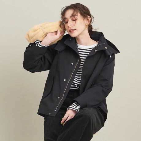 グログランフードライナー　マウンテンパーカー