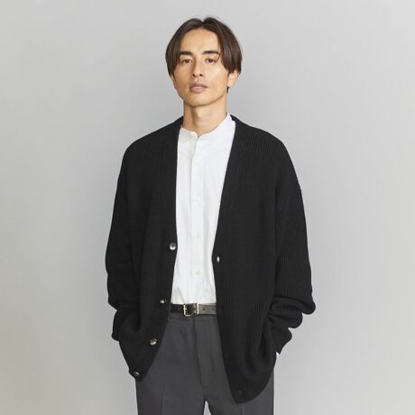 バルキー アゼ オーバーサイズ Vカーディガン | ビューティー＆ユース 