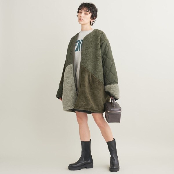 【別注】＜TOWNCRAFT＞パッチワークキルティング ミリタリージャケット美品 TOWNCRAFT（タウンクラフト）の「【別注】＜TOWNCRAFT＞パッチ