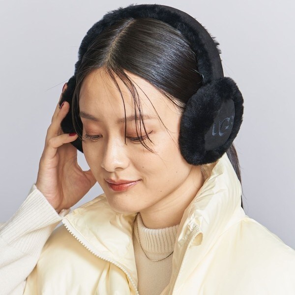 WEB限定】＜UGG＞シープスキン エンブロイダリー イヤーマフ