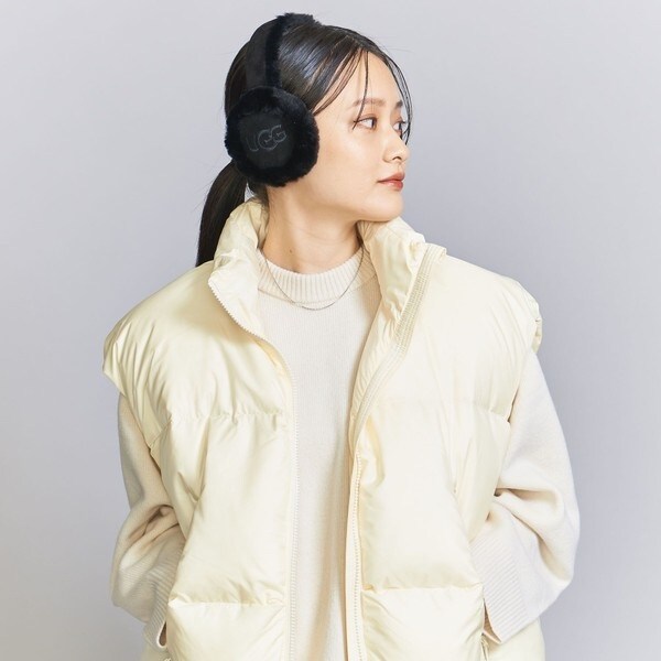 WEB限定】＜UGG＞シープスキン エンブロイダリー イヤーマフ