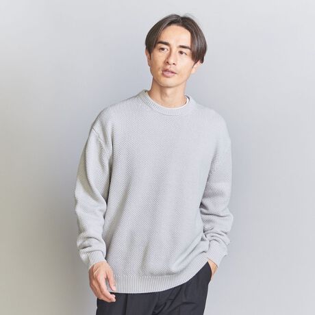 美品 UNITED ARROWS COMFORT スムース クルーネックニット スーパー  