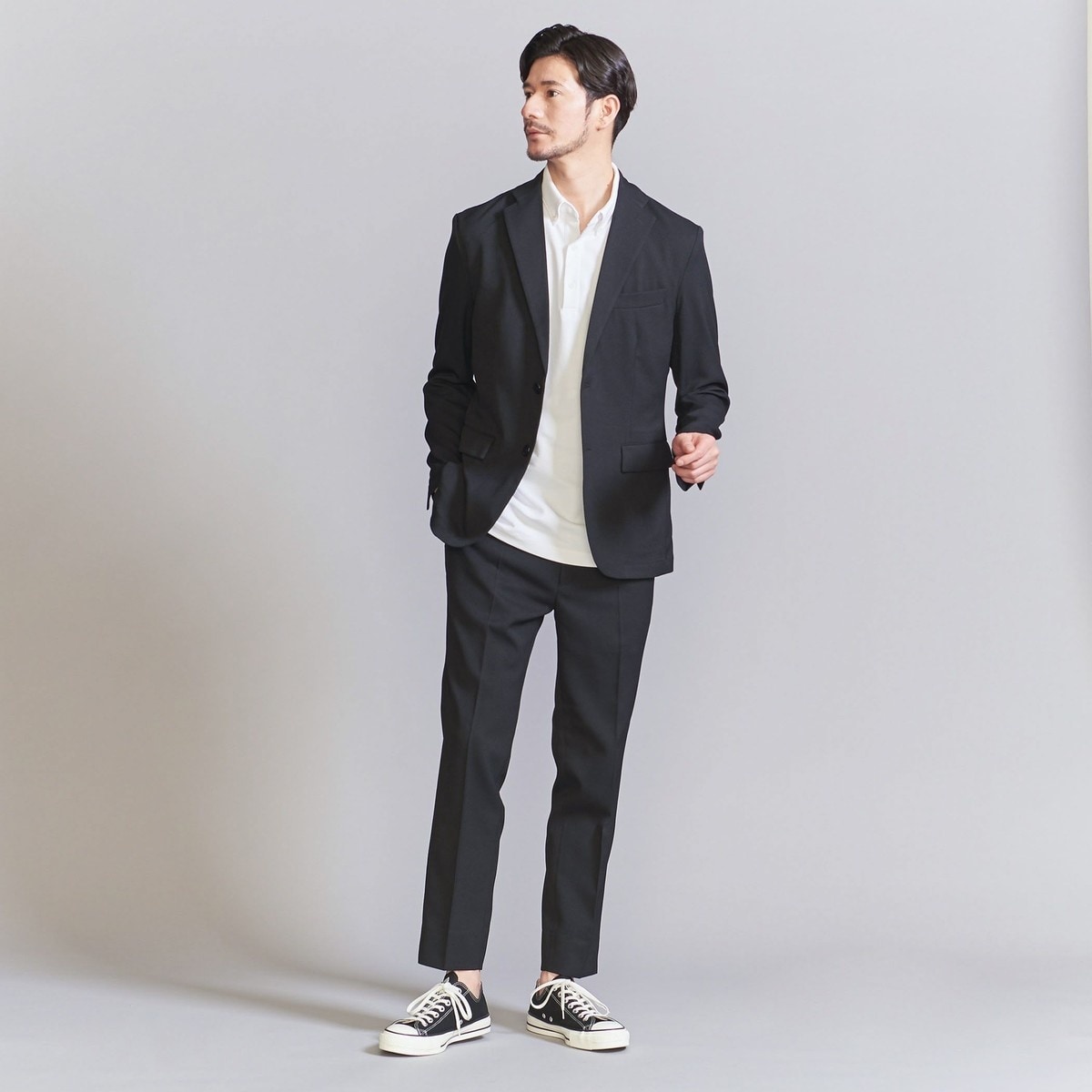 WEB限定 WARDROBE SMART】LANATEC セットアップ/背抜きジャケット