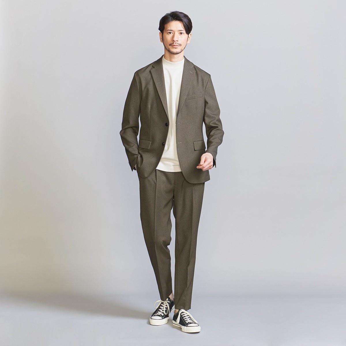 WEB限定 WARDROBE SMART】LANATEC セットアップ/背抜きジャケット