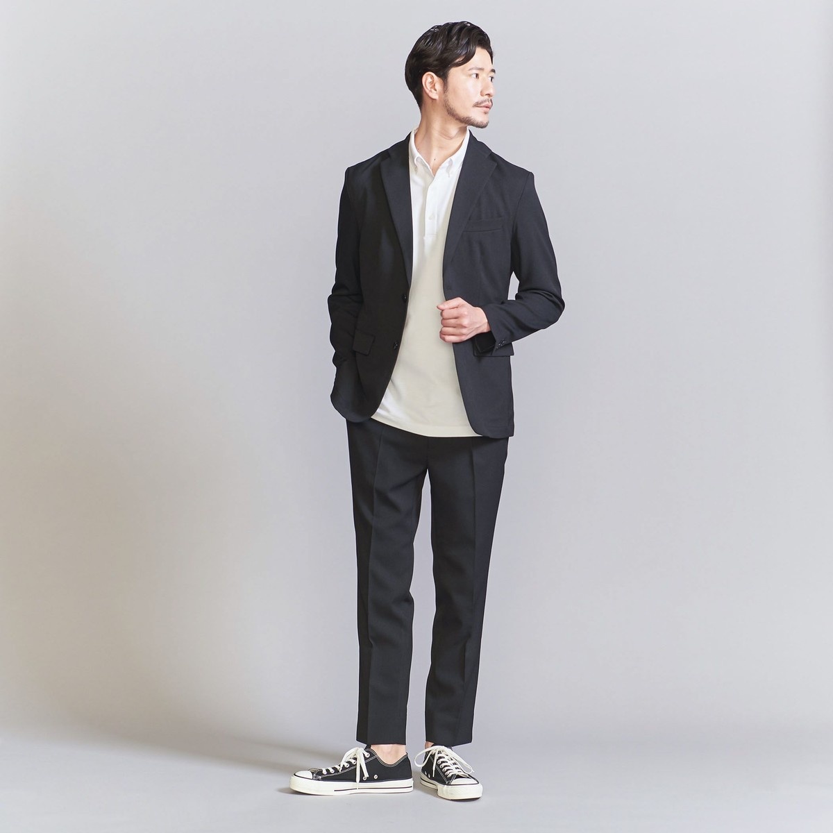 WEB限定 WARDROBE SMART】LANATEC セットアップ/背抜きジャケット