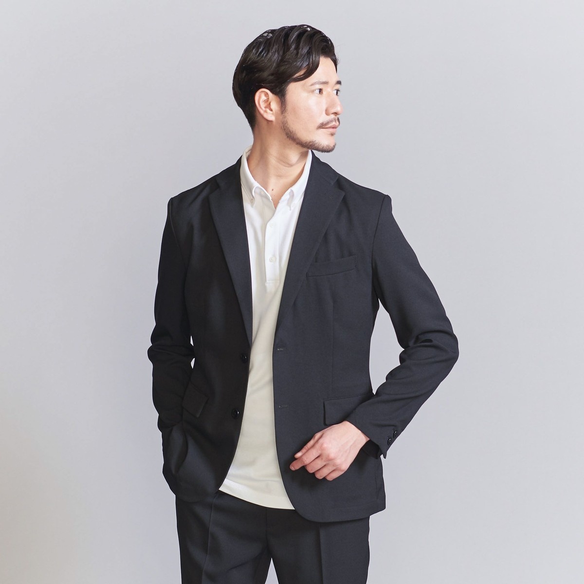 WEB限定 WARDROBE SMART】LANATEC セットアップ/背抜きジャケット