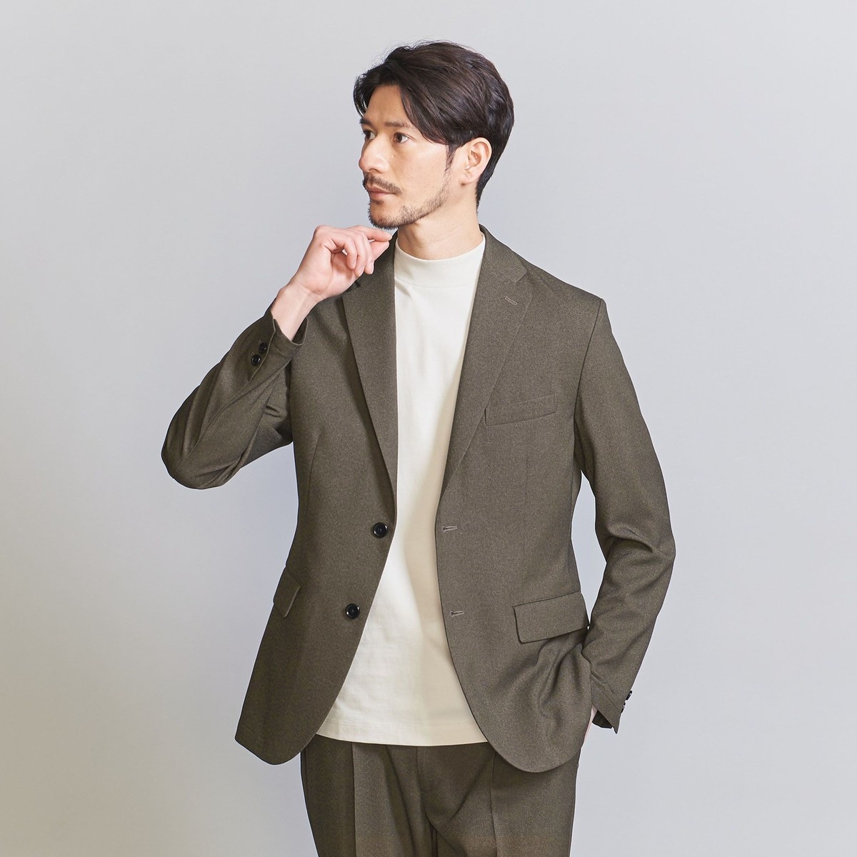 WEB限定 WARDROBE SMART】LANATEC セットアップ/背抜きジャケット