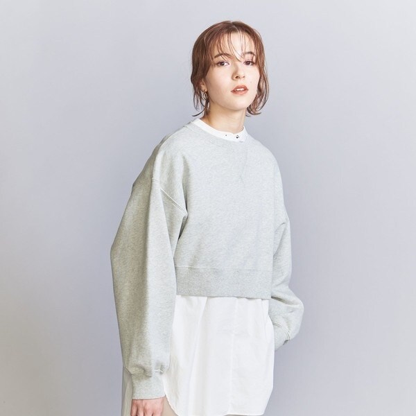 コットン裏毛 ショートワイド スウェットプルオーバー | ビューティー