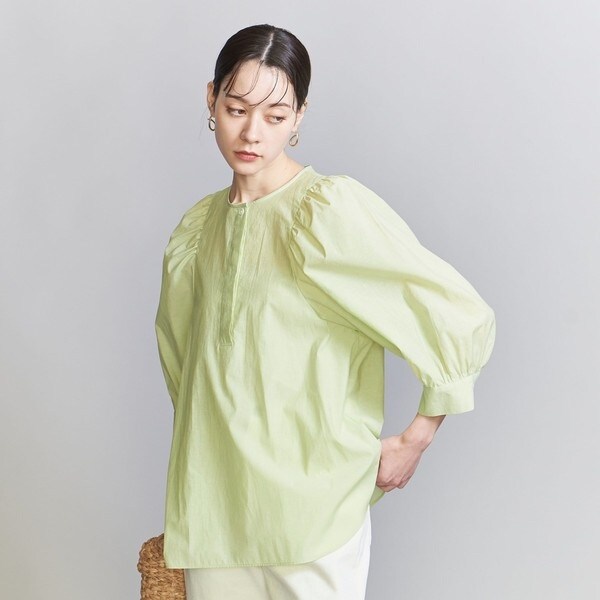 UNITED ARROWS コットンナイロン　パフスリーブブラウス 1981225221.jpg?1690278469