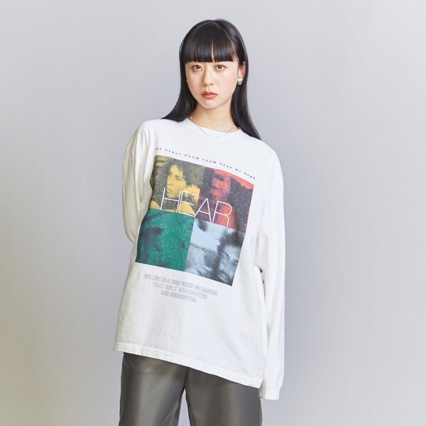別注】＜HEAR MY NAME＞グラフィック ロングスリーブ Tシャツ 