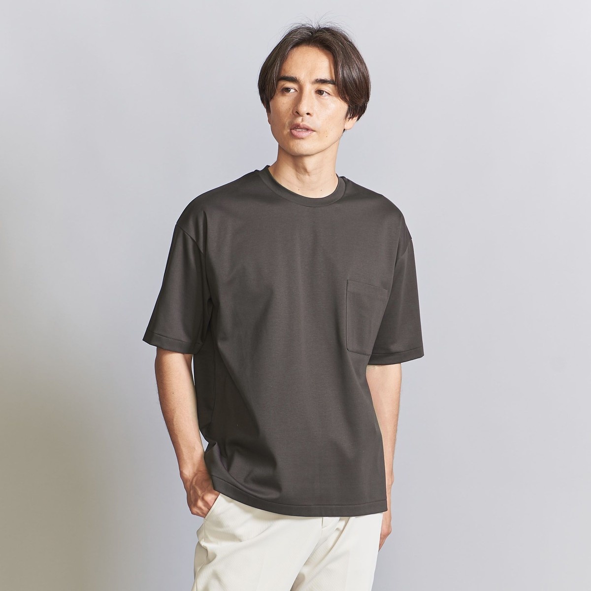 FIXER リバースプリント クルーネックTシャツ 干場 フィクサー 試着