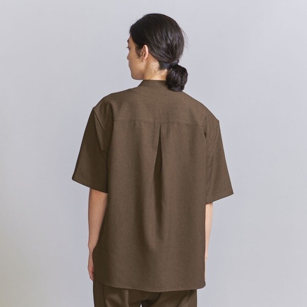 【WEB限定】ポリエステル オックスフォード バンドカラーシャツ&イージーパンツ BEAUTY&YOUTH UNITED ARROWS（ビューティーアンドユース