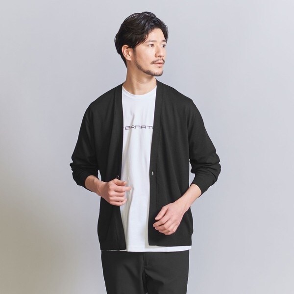 WEB限定 WARDROBE SMART】KOUKIN リネンミックス 1B カーディガン