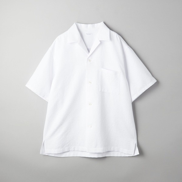WEB限定】ポリッシュ ジャガード オープンカラーシャツ | ビューティ