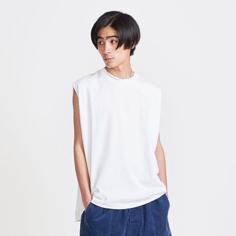 WEB限定】 ＜info. BEAUTY&YOUTH＞ スーパービッグ ノースリーブクルー 