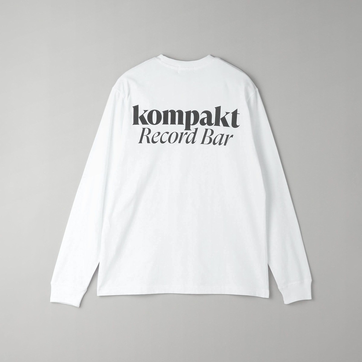 別注/WEB限定】＜Kompakt Record bar＞ロゴ ロングスリーブ Tシャツ