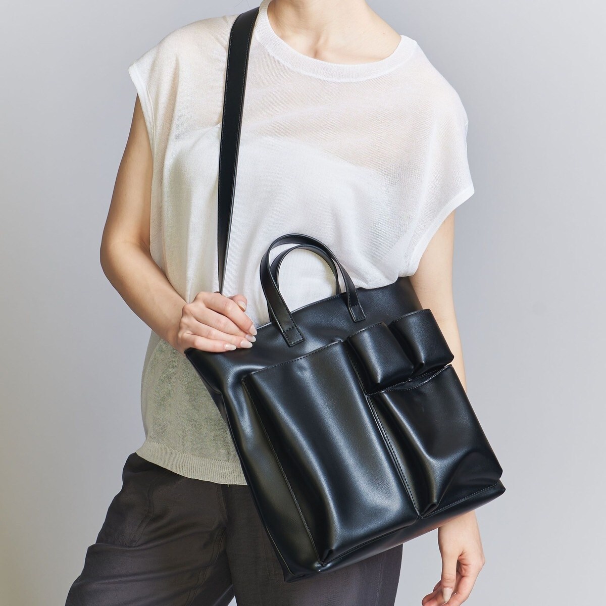 BEAUTY＆YOUTH UNITED ARROWS ハンドバッグ 「LA UNIQA」 レザー