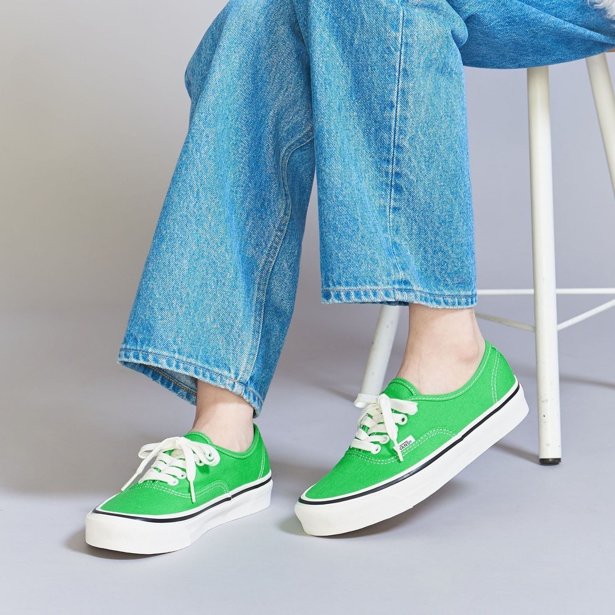 VANS＞AUTHENTIC オーセンティック スニーカー/グリーン-