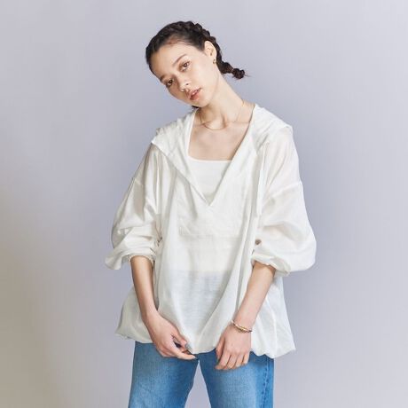 UNITED ARROWS ユナイテッドアローズ ドローストブラウス ジャガード 