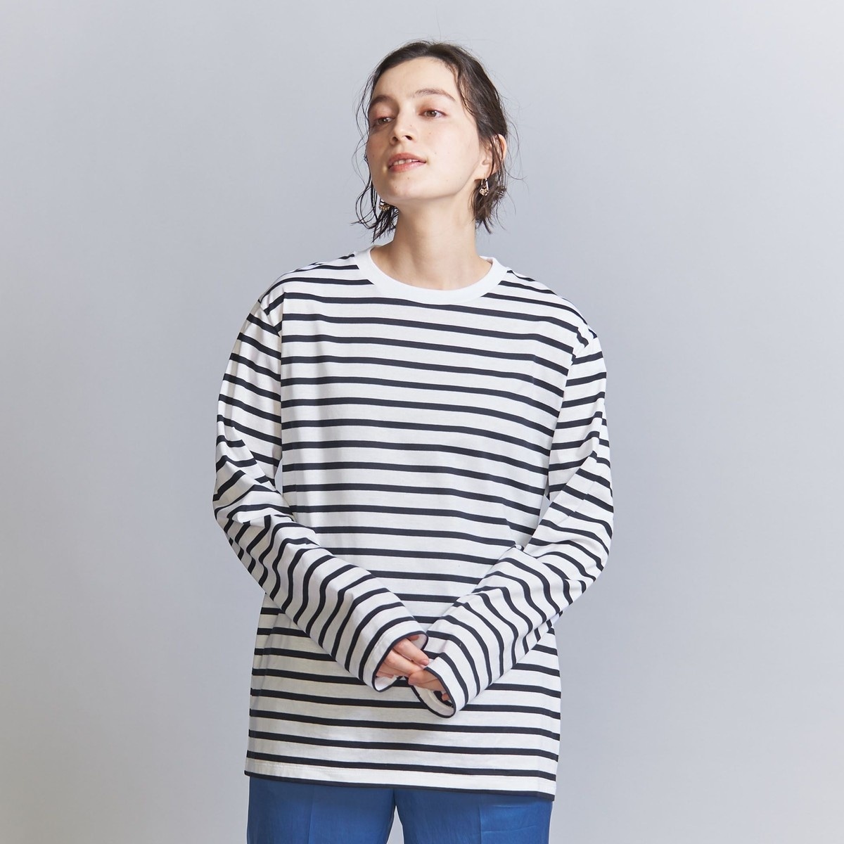 Drawer コットン天竺ロングスリーブTシャツ Drawer（ドゥロワー）の「＜Drawer（ドゥロワー）＞ コットン