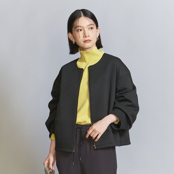 最終値下げ ！BEAUTY&YOUTH フクレジャカードノーカラージップブルゾン BEAUTY&YOUTH UNITED ARROWS（ビューティーアンドユース