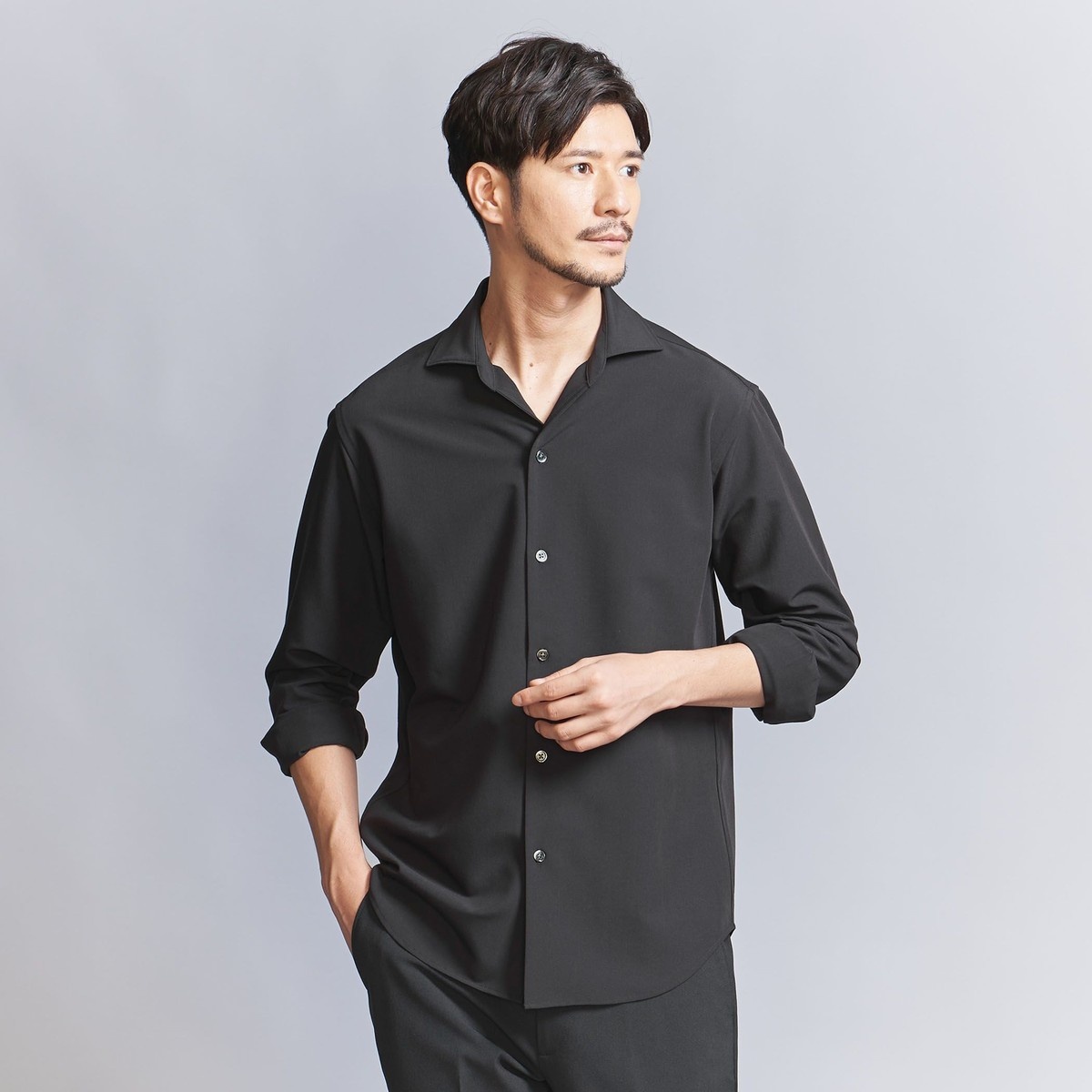 WEB限定 WARDROBE SMART】TR TRO ワイドカラーシャツ | ビューティー