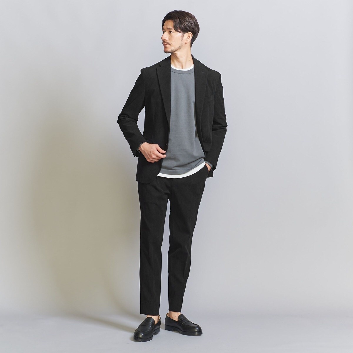 WEB限定 WARDROBE SMART】テック コーデュロイ セットアップ