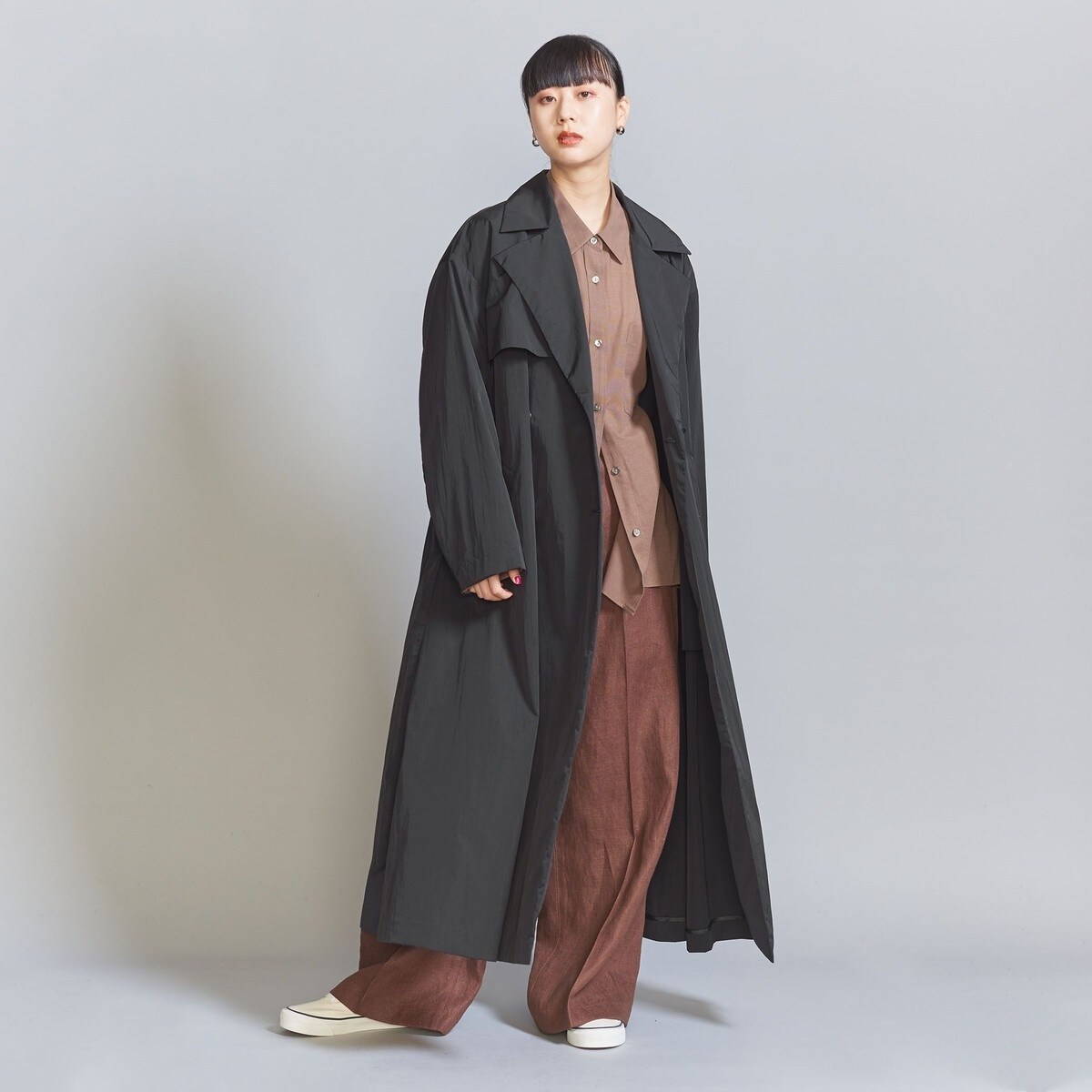 ナイロンヴィンテージライク ガウン コート | ビューティー＆ユース