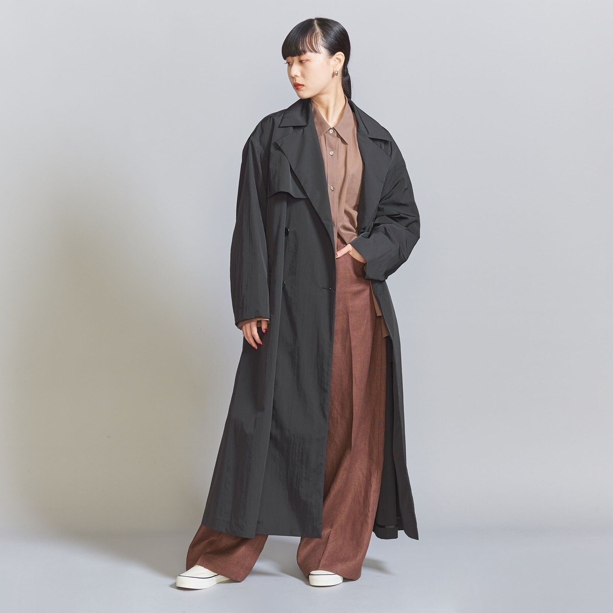 ナイロンヴィンテージライク ガウン コート | ビューティー＆ユース