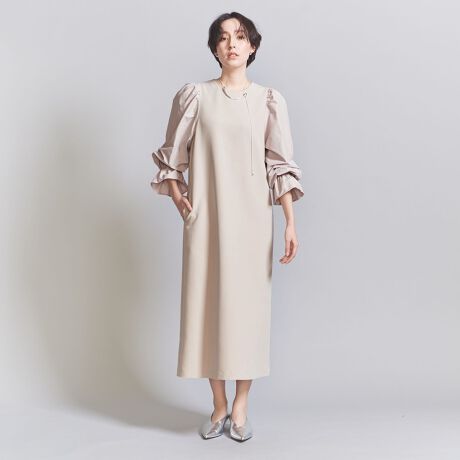 WEB限定】コンビボリュームスリーブ ワンピース | ビューティー 