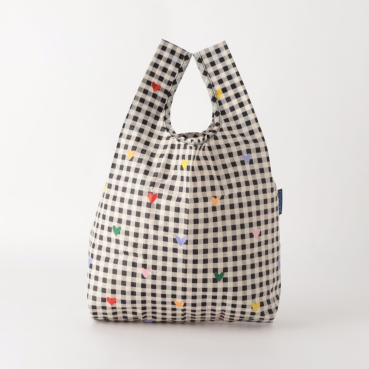 BAGGU エコバッグ　チェックハート　baby 幾何学　standard BAGGU＞BABY ギンガムチェック ハート | ビューティー＆ユース