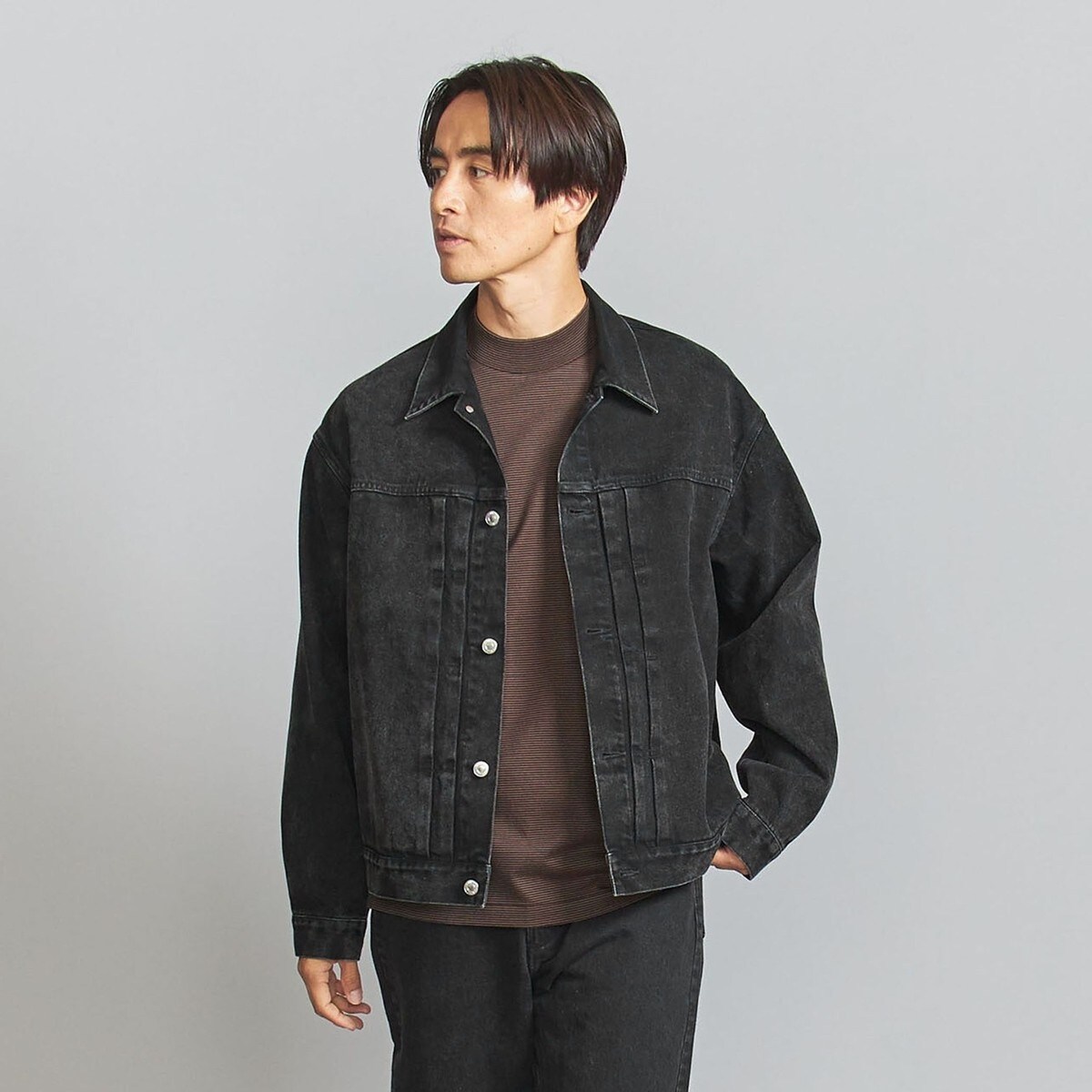 BEAUTY&YOUTH UNITED ARROWS ST/BIO ブラック デニム ジャケット