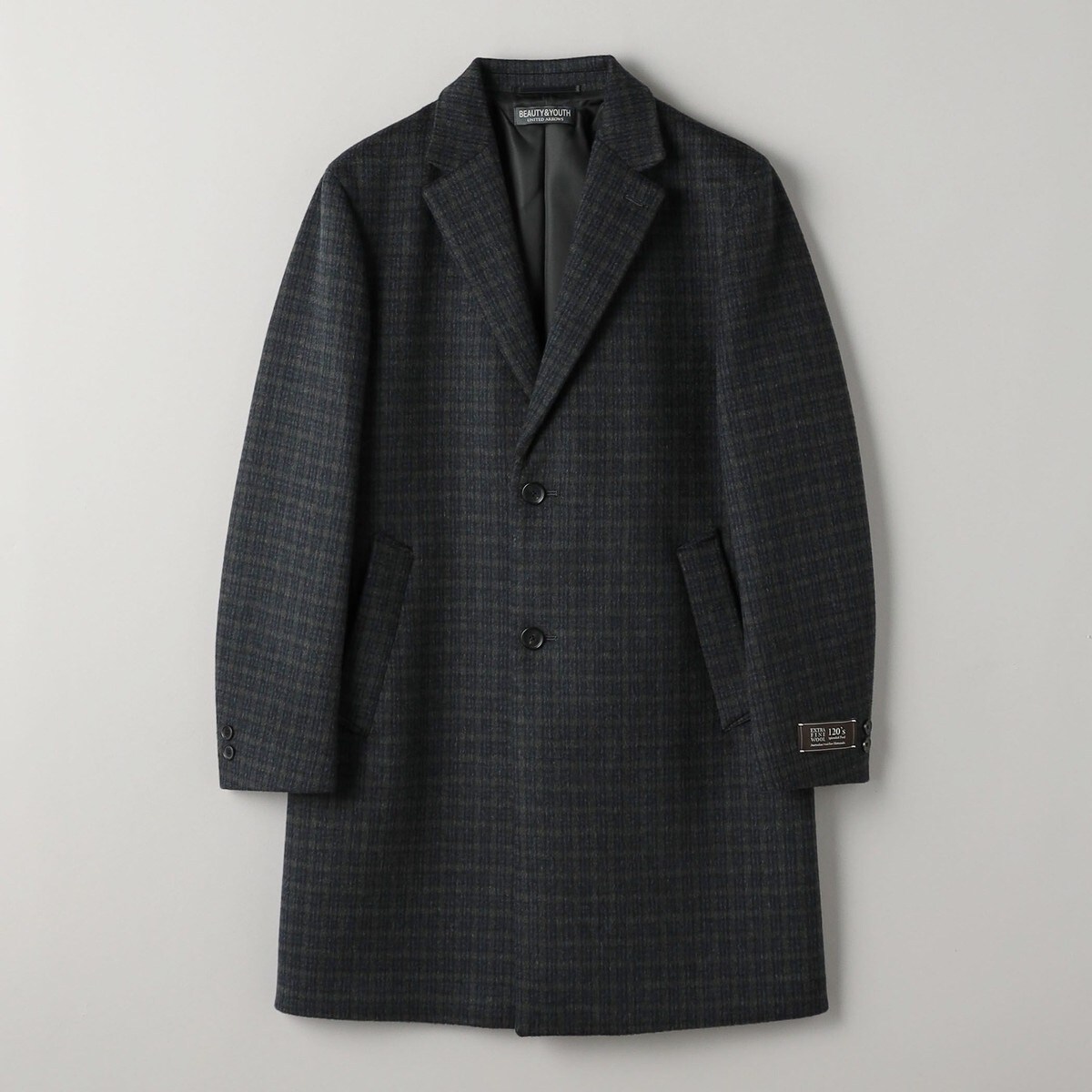 ユナイテッドアローズスーパー120メルトンバルカラーコート　XLサイズ　ブラック UNITED ARROWS LTD. OUTLET｜スーパー120 メルトン バルカラー