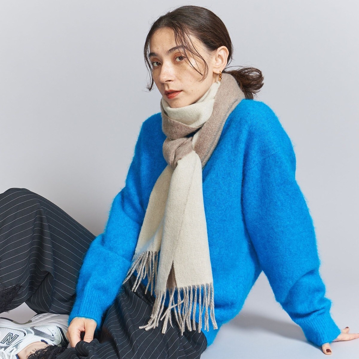 ユナイテッドアローズ別注BEGG&CO カシミア混マフラー