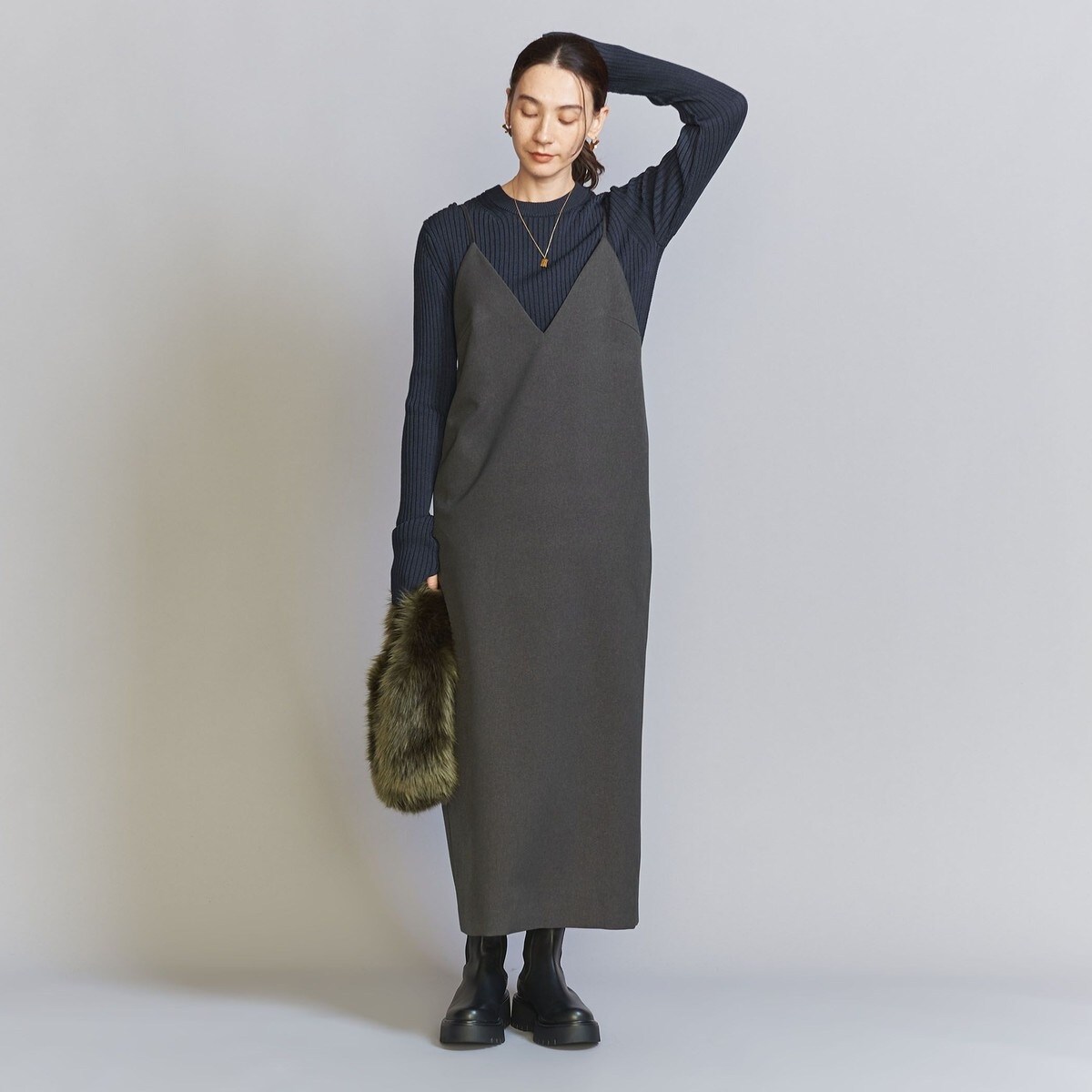 お値下げ可能です！　ユナイテッドアローズAラインワンピース　フォーマルにも お値下げ可能です！ユナイテッドアローズAラインワンピースフォーマルにも