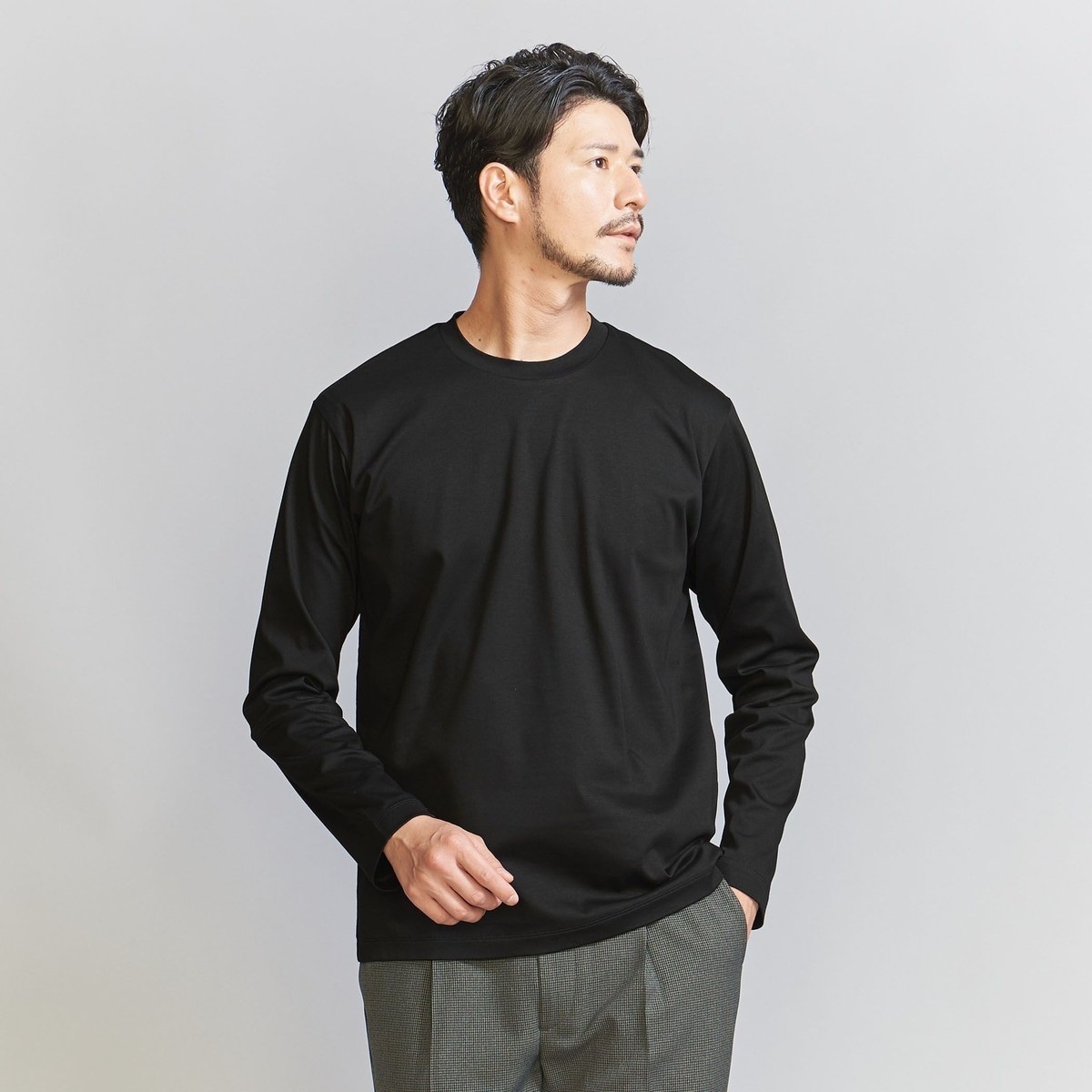 [�}���C]�yWEB���� WARDROBE SMART�zNORITAKE �N���[�l�b�N �X�}�[�g�t�B�b�g �J�b�g/�r���[�e�B�[�����[�X ���i�C�e�b�h�A���[�Y�iBEAUTY&YOUTH�j BLACK