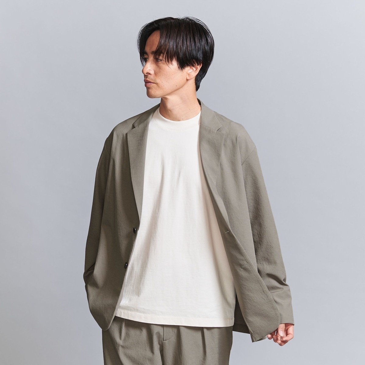 SUPER 120's ウールサキソニー 2ボタン ジャケット