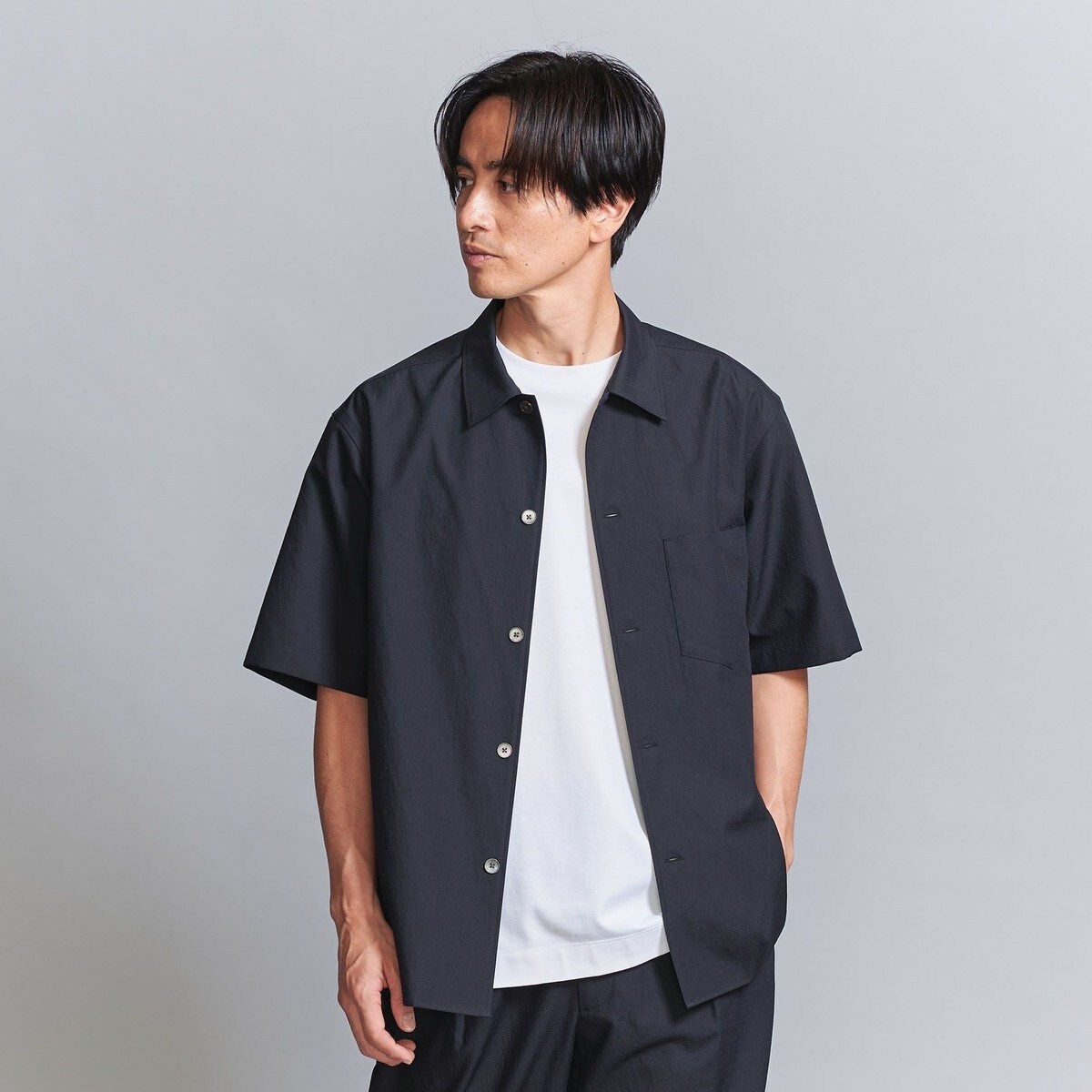 KOMATU PACK BEAUTY & YOUTH　シャツS　小松マテーレ KOMATSU PACK キャンプカラー シャツ FORM型 セットアップ対応